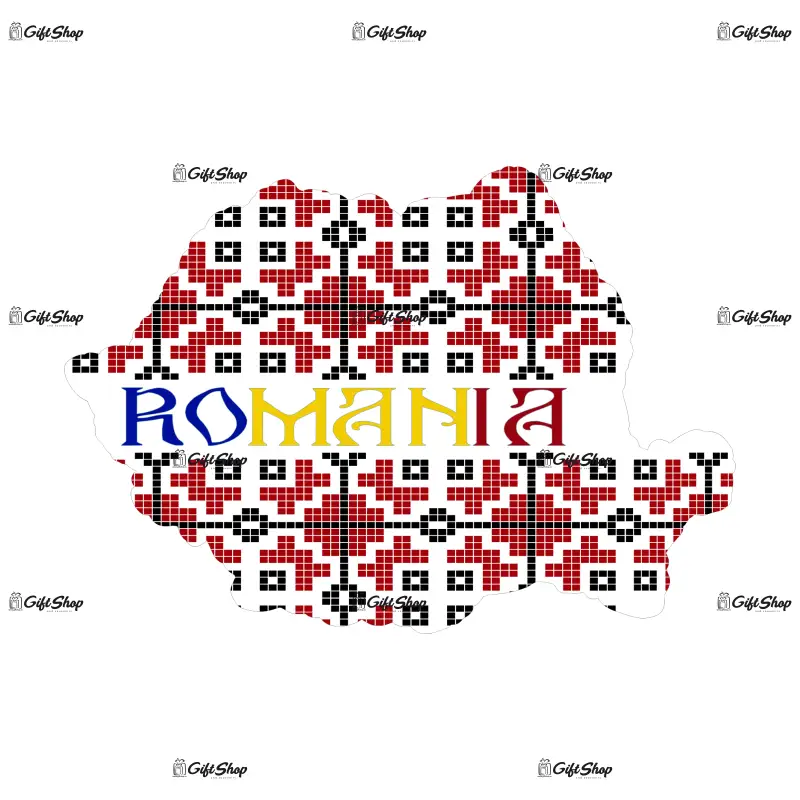 Mgs027-magnet frigider-harta romania